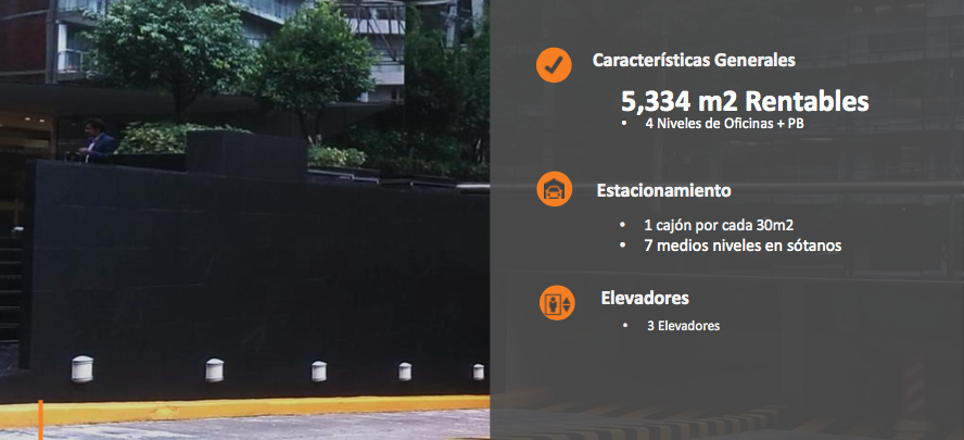 renta de oficinas comerciales  1,140.70m2 , $26,806.45