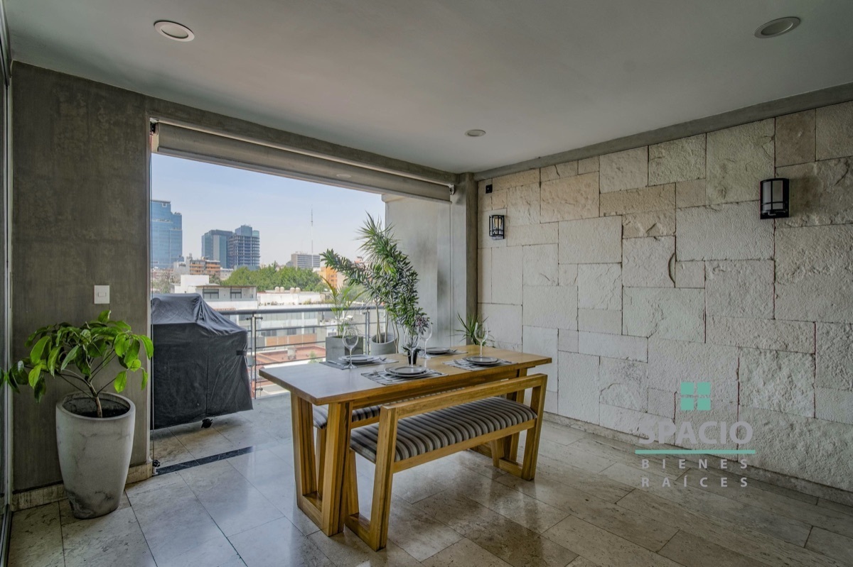 venta departamento en col. del valle con amplia terraza