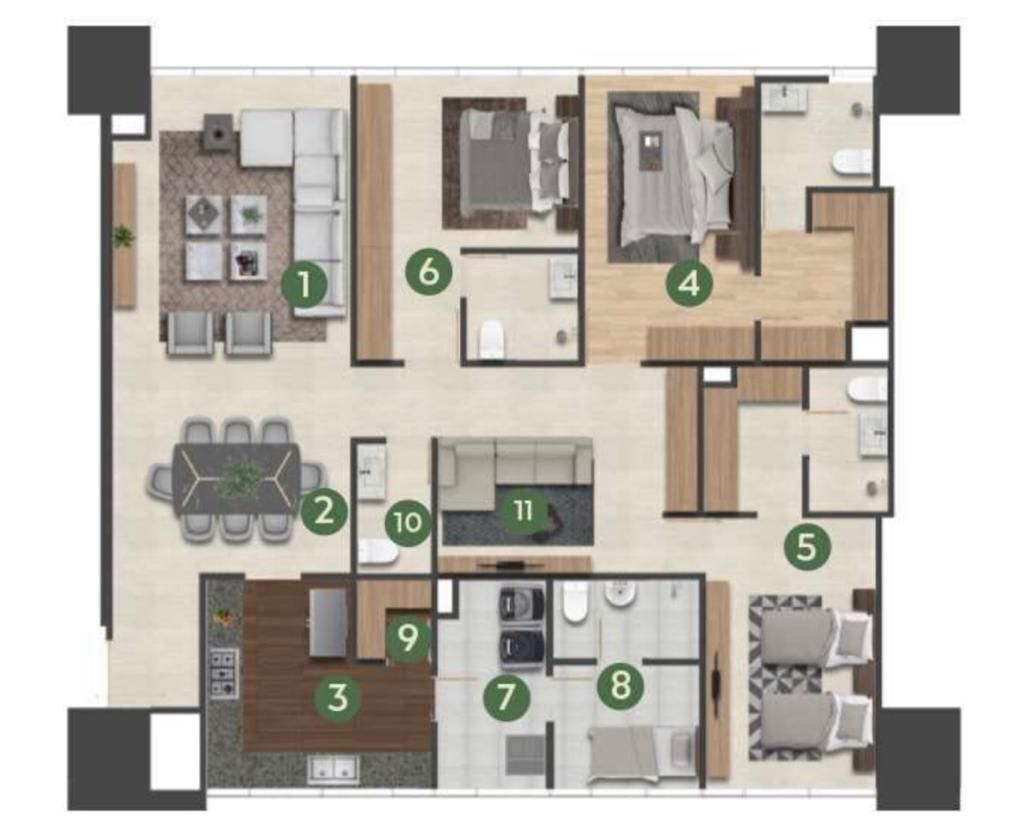 departamento en venta para estrenar, manigua