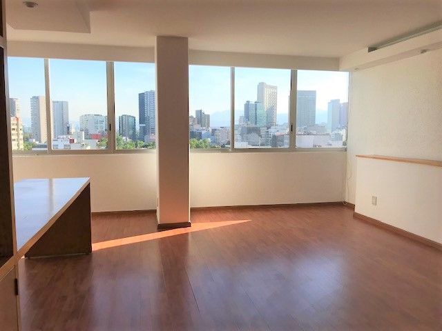 departamento  renta en polanco con balcón y terraza