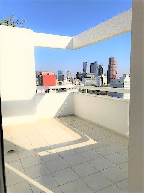 departamento  renta en polanco con balcón y terraza