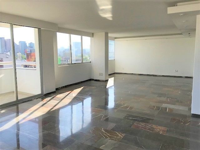 departamento  renta en polanco con balcón y terraza