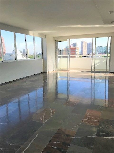 departamento  renta en polanco con balcón y terraza