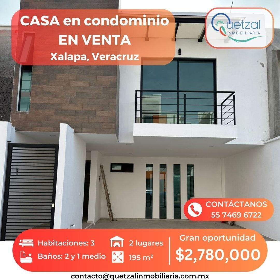 venta de preciosa casa nueva en xalapa, veracruz