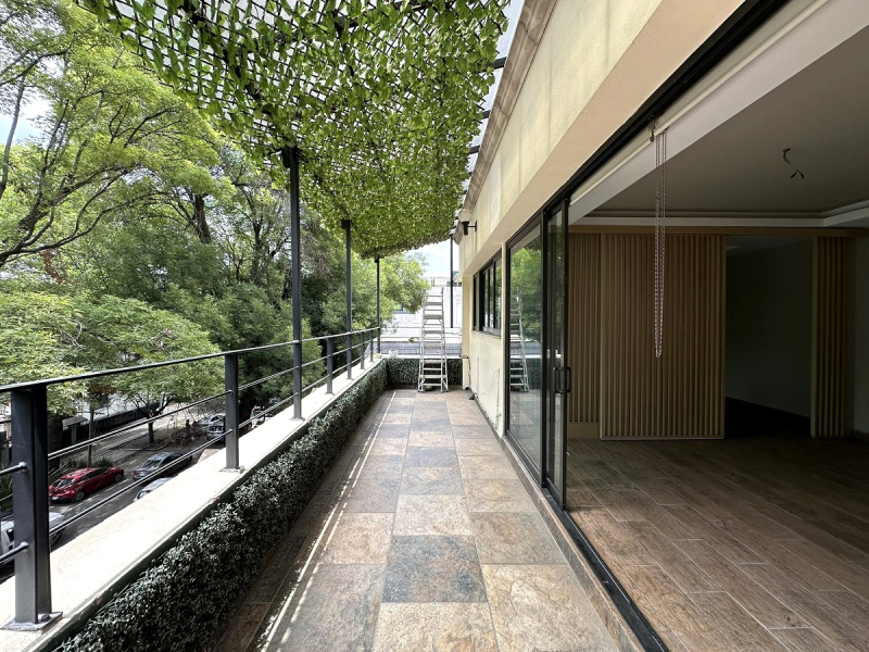 oficinas con terraza en renta en polanco a media cuadra del parque lincoln: