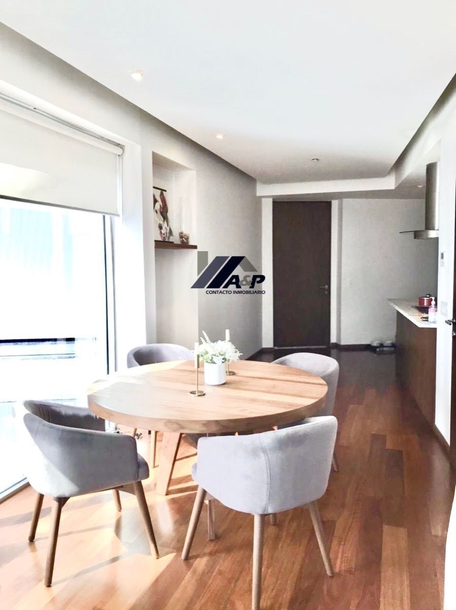 renta departamento tipo loft  amueblado península santa fe